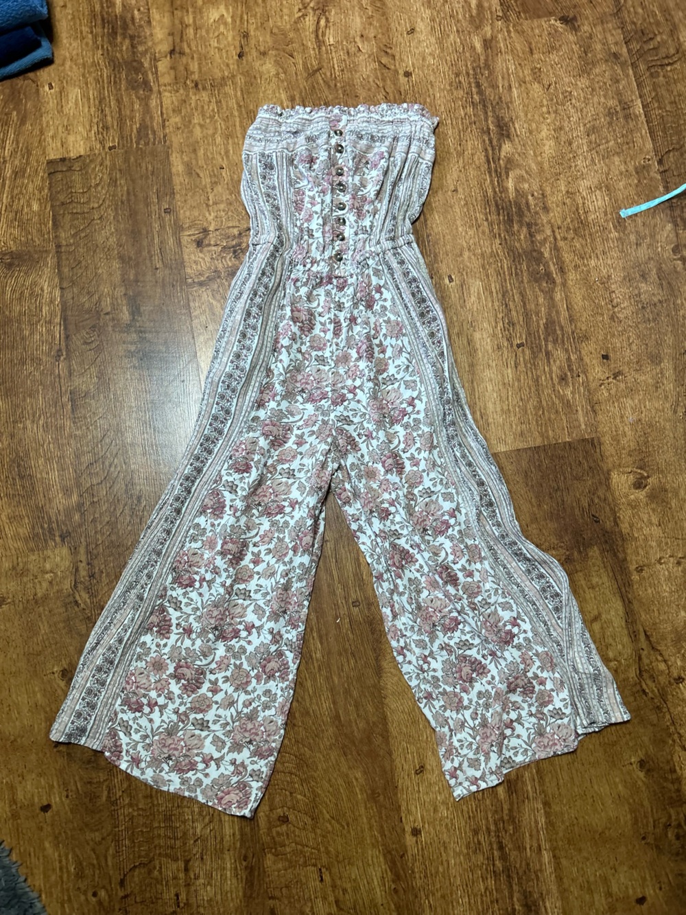 American Eagle Outfitters Floral Strapless Jumpsuit Women’s XS/TP